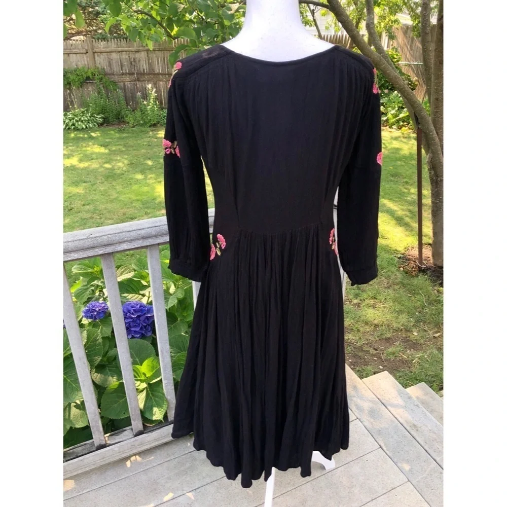 Free People Day Glow Embroidered Midi Dress